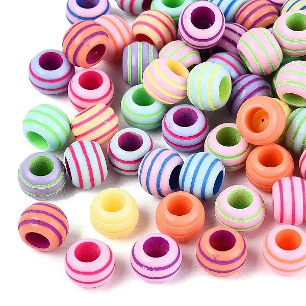 Opaque Acrylic European Beads
