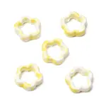 Flower Hollow Glazed Porcelain Bead Frame
