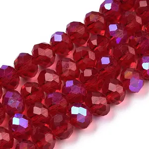 Electroplate Glass Beads Strands