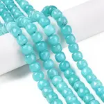 Dyed Natural White Jade Beads Strands