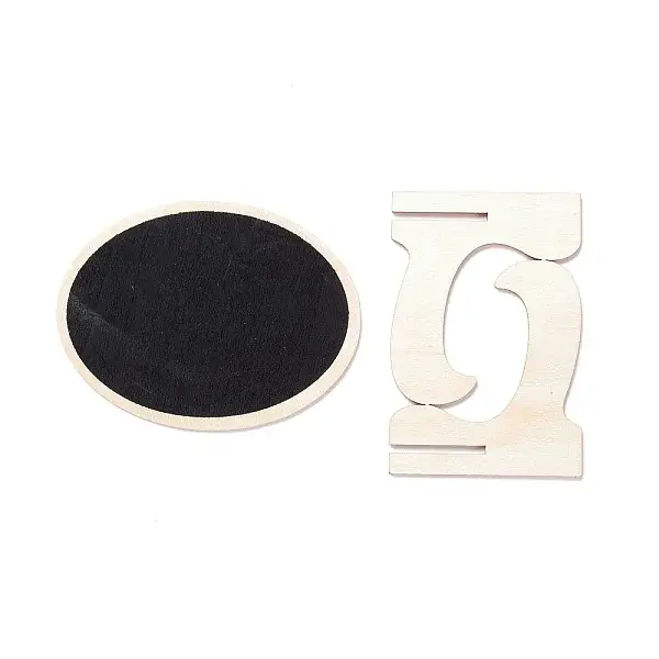 Oval Wooden Mini Chalkboard Signs