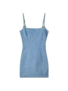Bershka Šaty  modrá denim