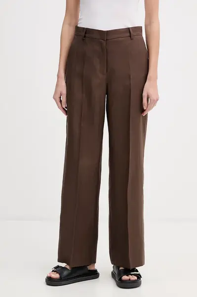 Weekend Max Mara nohavice dámske ľanové MALIZIA