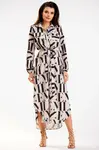 Awama Woman's Dress A586 Pattern Letters