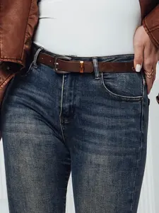 Dámské skinny džíny s páskem