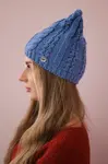 marka niezdefiniowana Rabbid K237 light denim fleece beanie