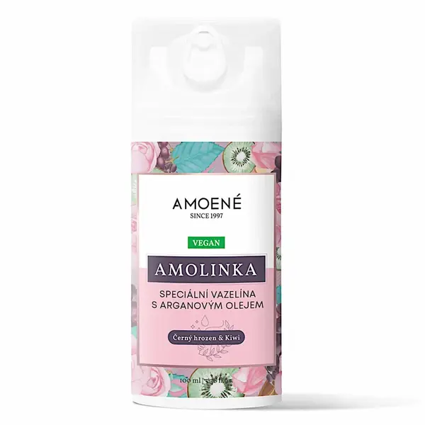 Kosmetická vazelína s arganovým olejem Amoené Amolinka - černý hrozen a kiwi, 100 ml (012A0GW100A) + dárek zdarma