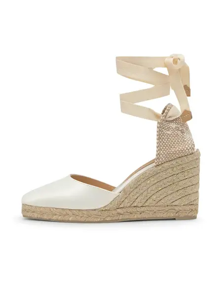 Castañer Espadrilky 'JOYCE'  béžová / biela