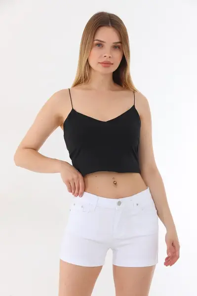 Lycra Mini Šortky s Vysokým Pásem