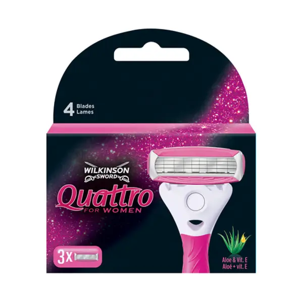 Wilkinson Sword Náhradní hlavice Wilkinson Quattro for Women 3 ks