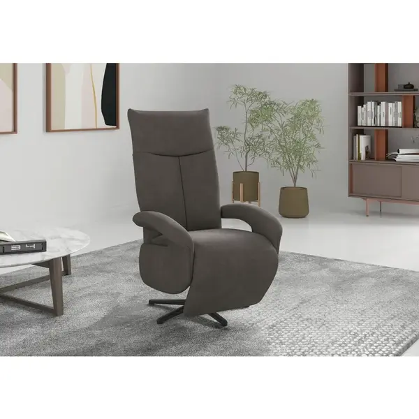 Sit & More RELAXAČNÍ KŘESLO, textil, barvy grafitu