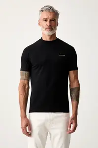 Karl Lagerfeld  basic tričko pánské bavlněné s elastanem