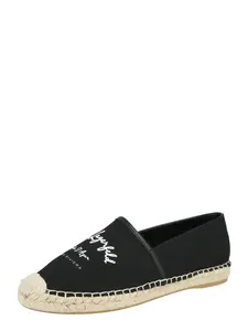 Karl Lagerfeld Espadrilky 'KAMINI'  čierna / biela