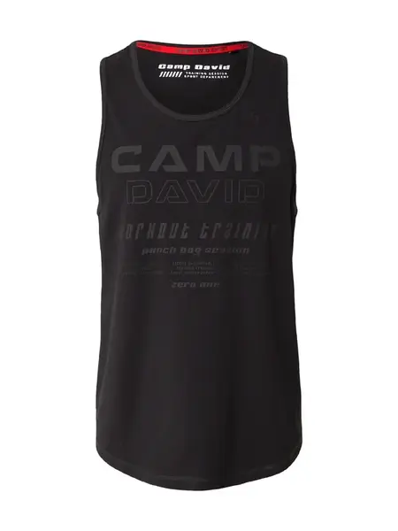 CAMP DAVID Funkčné tričko  antracitová / čierna