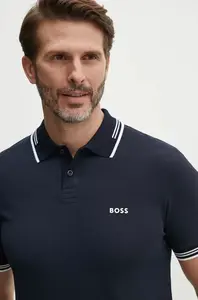 BOSS Green polo pánské s bavlnou Paul
