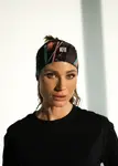 Čelenka kfit® terra černá/růžová/zelená uni