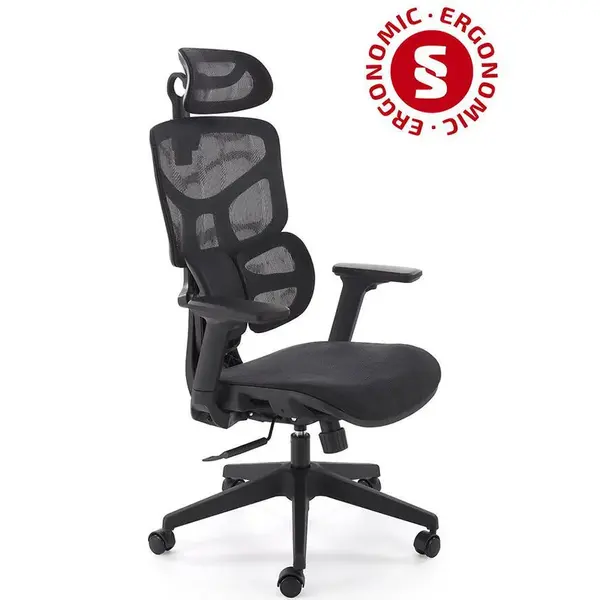 Otáčecí křeslo Macar černá