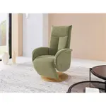 Sit & More RELAXAČNÍ KŘESLO, textil, světle zelená