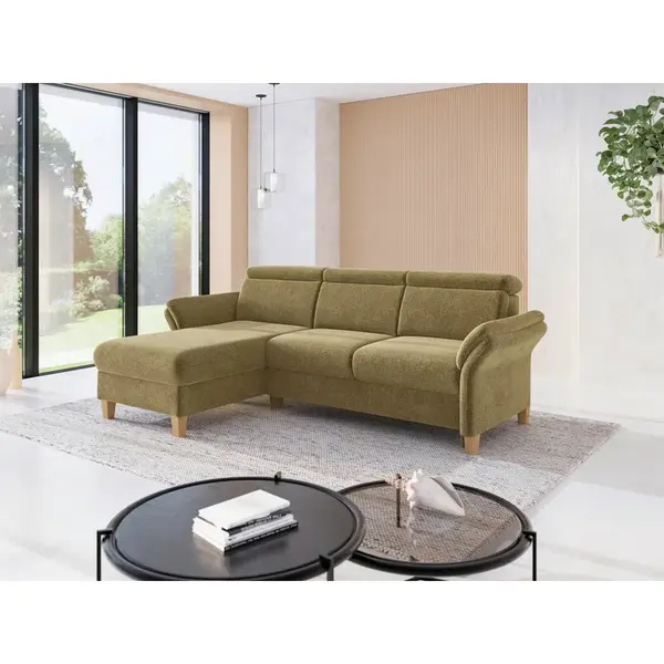 Sit & More ROHOVÁ SEDAČKA, textil, olivově zelená
