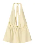 Bershka Top  pastelovo žltá