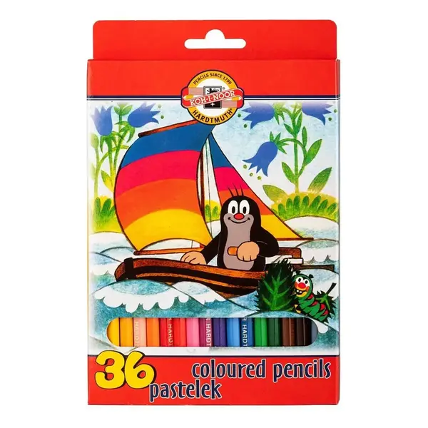 Školské pastelky Krtko, 36 ks
