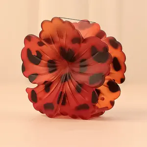 Flower Plastic Claw Hair Clips