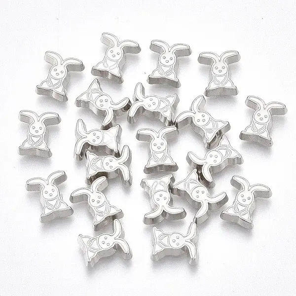 Alloy Enamel Bunny Cabochons