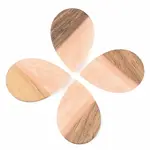 Opaque Resin & Walnut Wood Pendants