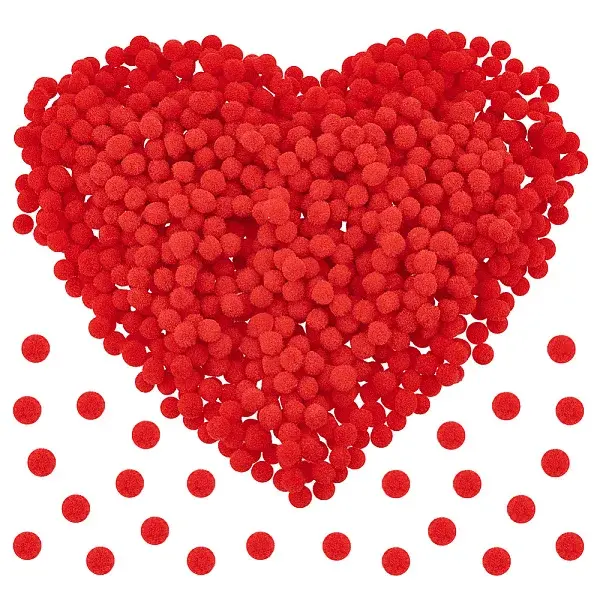 1000Pcs DIY Doll Craft Pom Pom Yarn Pom Pom Balls