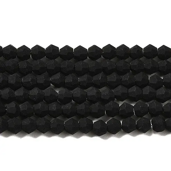 Imitate Austrian Crystal Frosted Glass Beads Strands