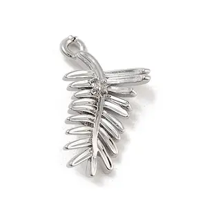 Brass Pave Clear Cubic Zirconia Pendants