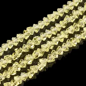 Transparent Glass Beads Strands