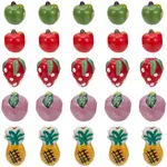 25Pcs 5 Styles Handmade Porcelain Beads
