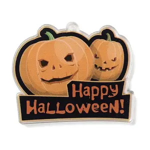 Halloween Theme Double Sided Printed Acrylic Pendants