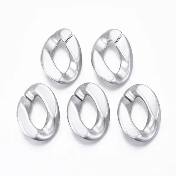 Spray Painted CCB Plastic Linking Rings