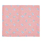 Bowknot & Tartan Pattern Cotton Fabric
