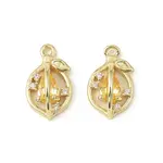 Brass Micro Pave Cubic Zirconia Pendants
