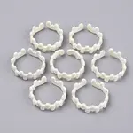 Spray Painted Alloy Cuff Rings