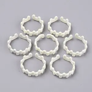 Spray Painted Alloy Cuff Rings