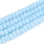 Opaque Spray Painted Glass Beads