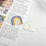 Spray Painted Alloy Enamel Pendants