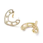 Starfish Cubic Zirconia Hoop Earrings