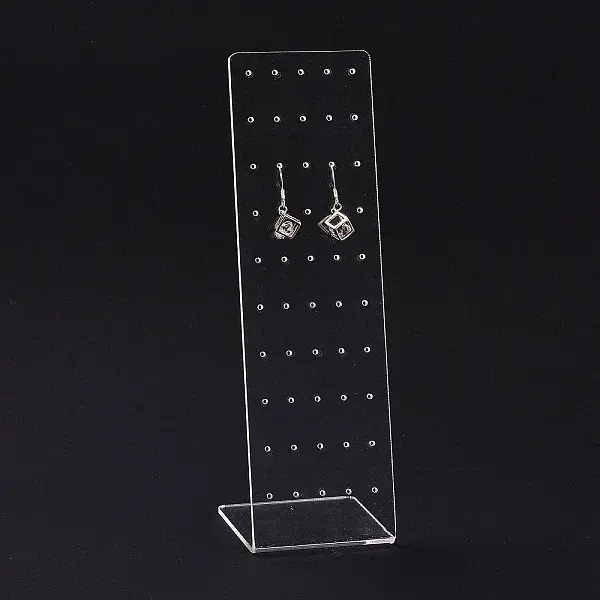 Transparent Acrylic Earrings Display Stands
