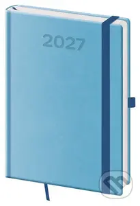 Denní diář 2027 A5 Print Pop světle modrý
