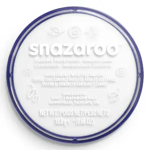 Barva na obličej Snazaroo 18ml – White