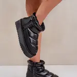 Nízké Sněhule Na Silné Podešvi D.Franklin Černé