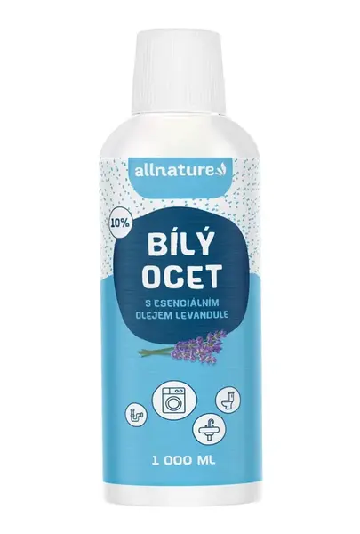 Allnature Bílý ocet 10% s vůní levandule 1000 ml
