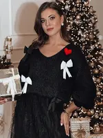 Dámský svetr PUREBOW s ozdobnými mašlemi