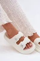 Boto Dámské Pěnové Pantofle Na Platformě Ecru Falowena