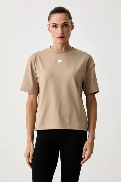 HUGO  oversize tričko dámské s modalem SIGNATURE_TSHIRT